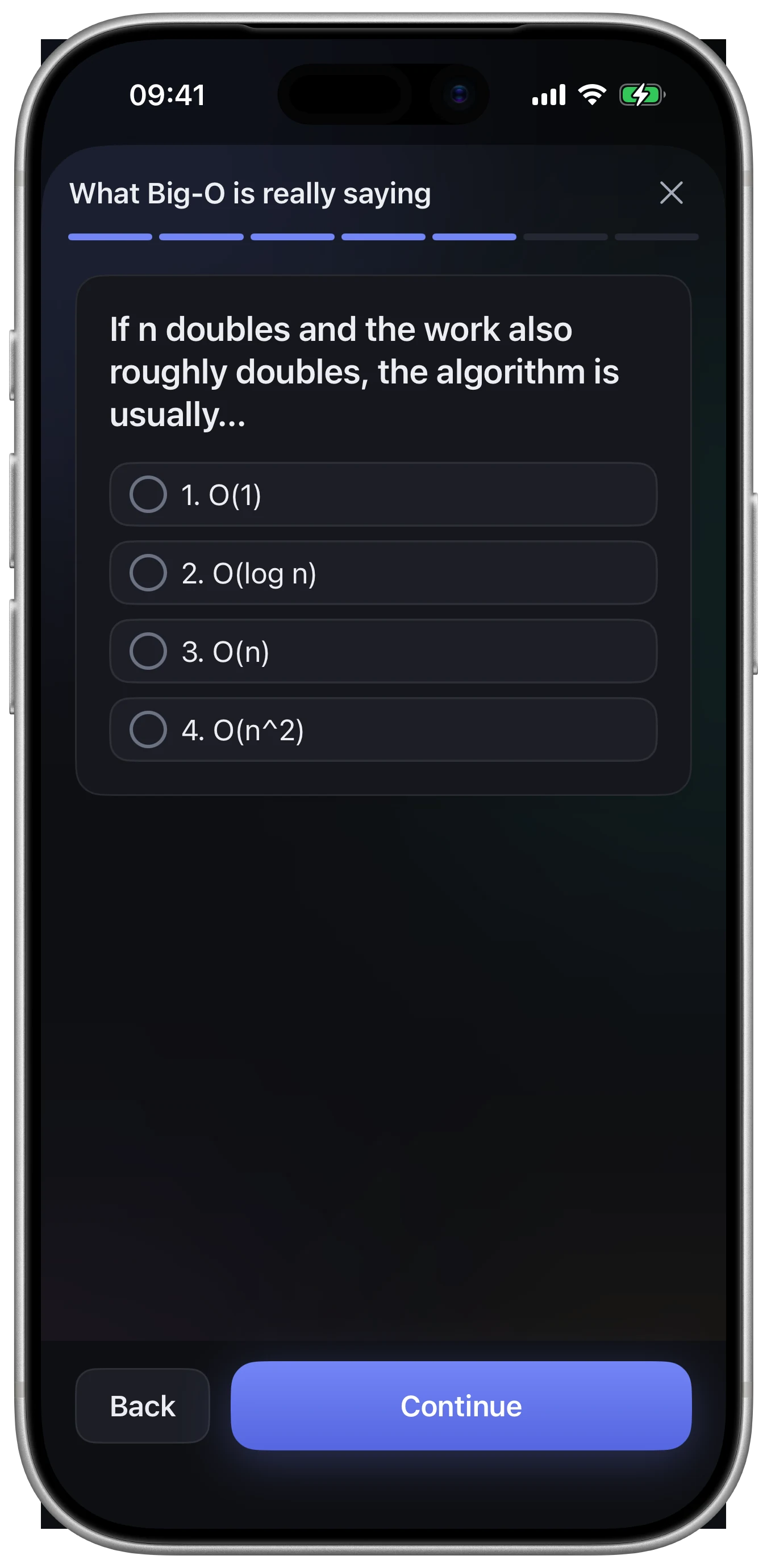 Brevia lesson knowledge check on iPhone